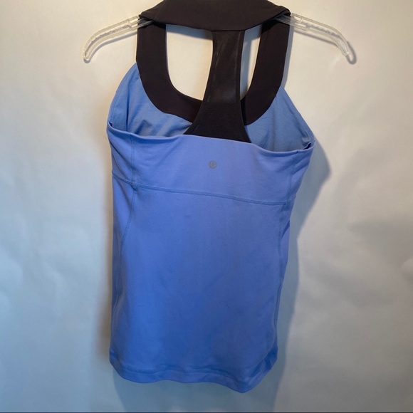 lululemon athletica Tops - Lululemon Sz 8 Scoop Neck Luon Tank Blue Grey